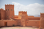 Stadtmauer von Ouarzazate, Ouarzazate, Drâa-Tafilalet, Atlasgebirge, Hoher Atlas, Marokko, Afrika