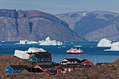 Hurtigruten Schiff MS Fram, Uummannaq, Uummannaqfjord, Nord-Groenland, Grönland