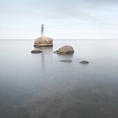 Skulptur am Strand, Sellin, Rügen, Ostsee, Mecklenburg-Vorpommern, Deutschland, europa\n\n