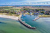  View of the port of Timmendorf, Mecklenburg-Vorpommern, Germany 