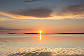  Sunset over the Baltic Sea, Rügen Island, Mecklenburg-Western Pomerania, Germany 