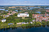  Ploen Castle on Lake Ploen, Schleswig-Holstein, Germany 