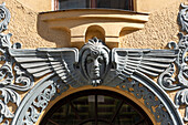 Detail eines Jugendstilgebäudes, Riga, Lettland