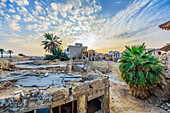 Baustelle in der Altstadt von Yanbuʿ al-Bahr, Yanbo, Yambo, oder Yenbo, Hafen am Roten Meer, Provinz Medina, Saudi Arabien, Arabische Halbinsel