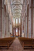  St. Mary&#39;s Church, interior, Hanseatic City of Luebeck, Schleswig-Holstein, Germany 