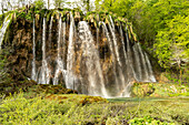  Veliki Prstavac waterfall in Plitvice Lakes National Park, Croatia, Europe  
