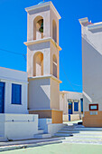 Orthodox church bell tower, Chora, Serifos Island, Cyclades Islands, Greece