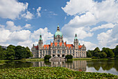 Neues Rathaus, Maschpark, Hannover, Niedersachsen, Deutschland