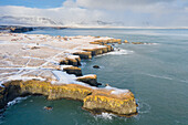  Basalt rocks on the coast of Arnarstapi, Snaefellsnes, Iceland 