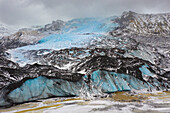Blick auf den Gletscher Falljoekull des Vatnajoekull, Nordurland eystra, Island