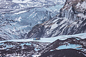 Gletscherwanderung auf dem Gletscher Falljoekull des Vatnajoekull, Nordurland eystra, Island