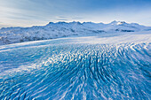  View of the Haukafell glacier of Vatnajoekull, Austurland, Iceland 