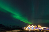 Nordlicht, Aurora borealis, am Nachthimmel, Winter, Island