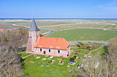  Church, Westerhever, Eiderstedt, North Friesland, Schleswig-Holstein, Germany 