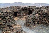 Ruins of pre-Spanish Mahos village, Poblado de la Atalayita, Pozo Negro, Fuerteventura, Canary Islands, Spain