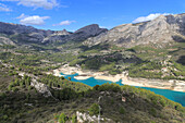 Reservoir lake, Embassament de Guadalest, Valley of Gaudalest, Alicante province, Spain