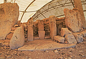 Hagar Qim neolithic megalithic prehistoric temple complex site, Malta