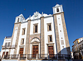 Sixteenth century building of Church of Santo Antão dating from 1557, Giraldo Square, Praça do Giraldo, Evora, Alto Alentejo, Portugal southern Europe
