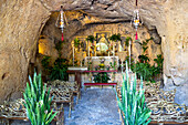 Sanctuary chapel building Santiago de la Virgen De la Peña, Mijas, Malaga province, Andalusia, Spain