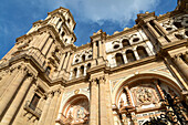 Historic cathedral church  Malaga, Catedral de la Encarnación de Málaga, Andalusia, Spain