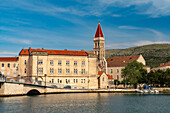  Town Hall and Cathedral of St. Lawrence in Trogir, Croatia, Europe  