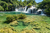 Der Wasserfall Skradinski Buk im Nationalpark Krka, Kroatien, Europa 