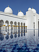 The Sheikh Zayed Grand Mosque is located in Abu Dhabi, the capital city of the United Arab Emirates