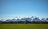 Blick auf die Alpen von Österreich