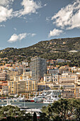Blick auf das Yachthafen von Monte-Carlo, Monaco