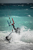  Kitesurfer on the Cote d&#39;Azur in Nice, France 