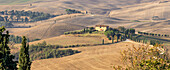  In the hills below Pienza, Val d&#39;Orcia, UNESCO World Heritage Site, Province of Siena, Tuscany, Italy, Europe 