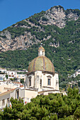 Kirche Santa Maria Assunta, Positano, Amalfiküste, Salerno, Kampanien, Süditalien, Italien, Europa, Mittelmeer