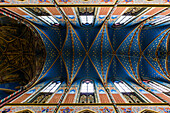  Interior view, Marienbasilika, Basilica of St. Mary, place of pilgrimage, Kevelaer, Lower Rhine, North Rhine-Westphalia, Germany 