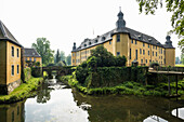 Wasserschloss, Schloss Dyck, Jüchen, Niederrhein, Nordrhein-Westfalen, Deutschland