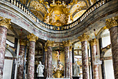 Innenansicht, Hofkirche, Würzburger Residenz, UNESCO-Weltkulturerbe, Würzburg, Unterfranken, Franken, Bayern, Deutschland