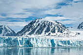 Blick auf die Abbruchkante des Lilliehookbreen, Spitzbergen, Svalbard, Norwegen, Arktis