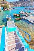 The small fishing village of Mandrakia, Mandrakia, Milos Island, Cyclades Islands, Greece