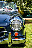  Classic Cars, Vintage Cars, Mercedes Cabrio, dark blue 