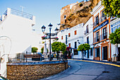  Setenil de las Bodegas, white village with many houses built into the rock, province of Cadiz, Spain 