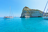 View of Kleftiko bay, Milos Island, Cyclades Islands, Greece