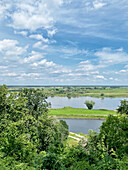  View of the Elbe near Hitzacker, Lower Saxony, Germany 