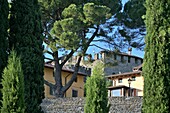 Blick zur Burg Borgo Castello, Gorizia, Friaul, Nord-Italien, Italien