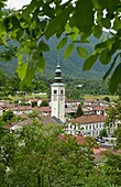 Kobarid am Soca-Fluss, westliche Julische Alpen, Slowenien