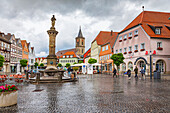 Marktplatz Bad Neustadt an der Saale in Bayern, Deutschland