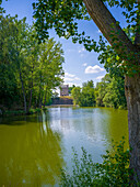 Steinbruch und Kirchenruine Nordhusen, Hundisburg, Haldensleben, Landkreis Börde, Sachsen-Anhalt, Deutschland, Europa