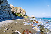 Sand- und Kiesstrand Embros Thermes Beach auf der Insel Kos in Griechenland