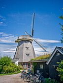  Windmill, Ahrenshoop, Baltic Sea, Fischland, Darß, Zingst, Vorpommern-Rügen district, Mecklenburg-Vorpommern, Western Pomerania region, Germany, Europe 