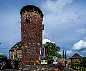  Trendelburg Castle with Rapunzel Tower, Trendelburg, Kassel District, Hesse, Germany 