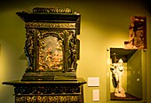  Museum Hameln, exhibition Pied Piper of Hamelin, tiled stove by Reinicke 