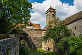  Medieval town, Rothenburg ob der Tauber, Tauber, Romantic Road, Franconia, Bavaria, Germany 